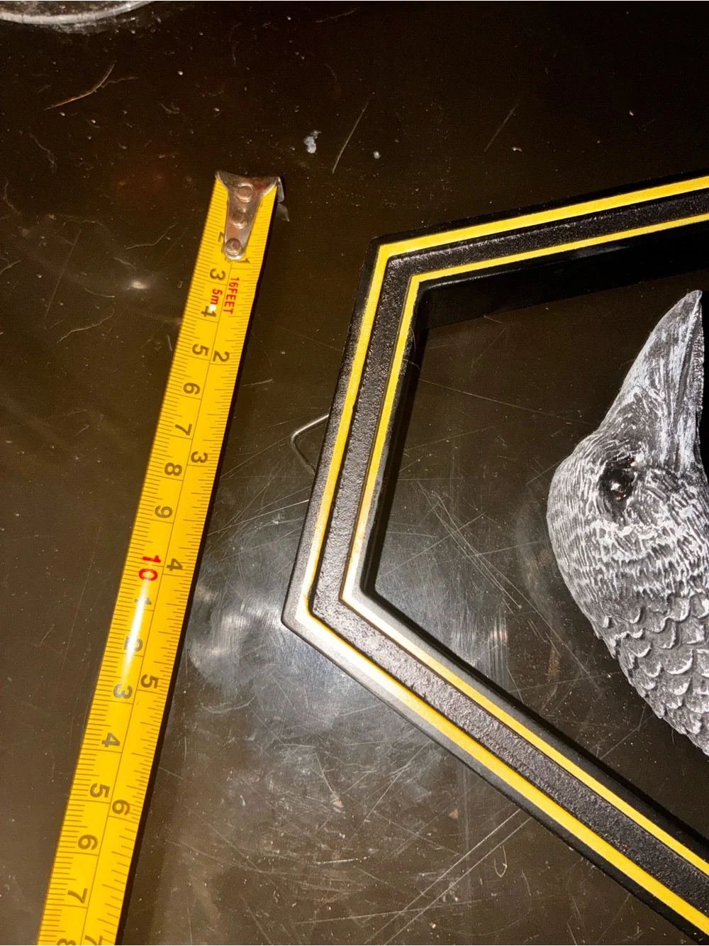 Nevermore Raven Wall Decor in Black and Yellow